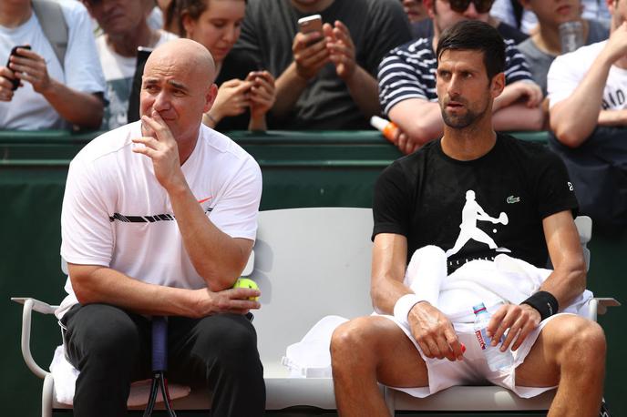 Novak Đoković, Andre agassi | Foto Guliver/Getty Images