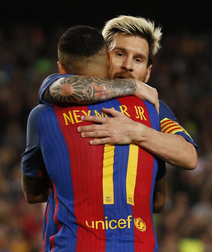 Messi in Neymar sta se znesla nad angleškim predstavnikom v ligi prvakov. | Foto: Reuters