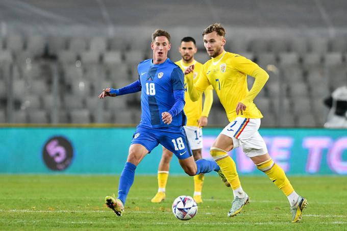Lani je debitiral za A reprezentanco Slovenije na prijateljski tekmi proti Romuniji. | Foto: Guliverimage/Vladimir Fedorenko