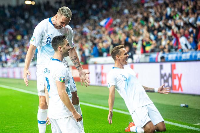 Veselje Jureta Balkovca po zadetku Andraža Šporarja za 2:0 proti Poljski. | Foto: Grega Valančič/Sportida