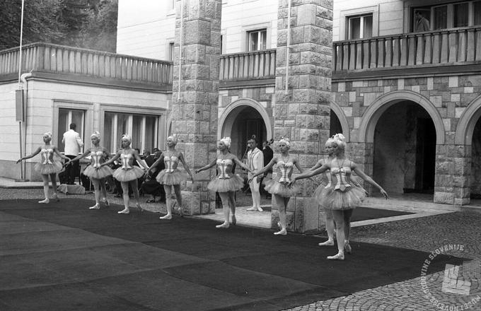 Proslava v Vili Bled (foto: Leon Jere, 1968, hrani: MNZS). | Foto: 