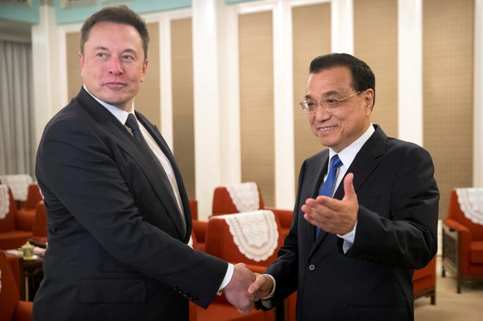Elon Musk Gigafactory | Elon Musk in kitajski premier Li Keqiang. | Foto Reuters
