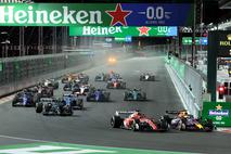F1 Vegas štart Max Verstappen Charles Leclerc