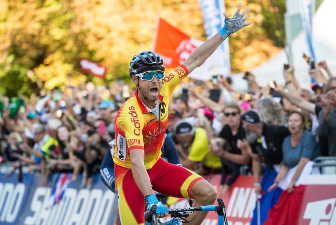 Septembra 2018, 14 mesecev pozneje, je v Innsbrucku v Avstriji osvojil svoj prvi in edini naslov svetovnega prvaka.   | Foto: Vid Ponikvar