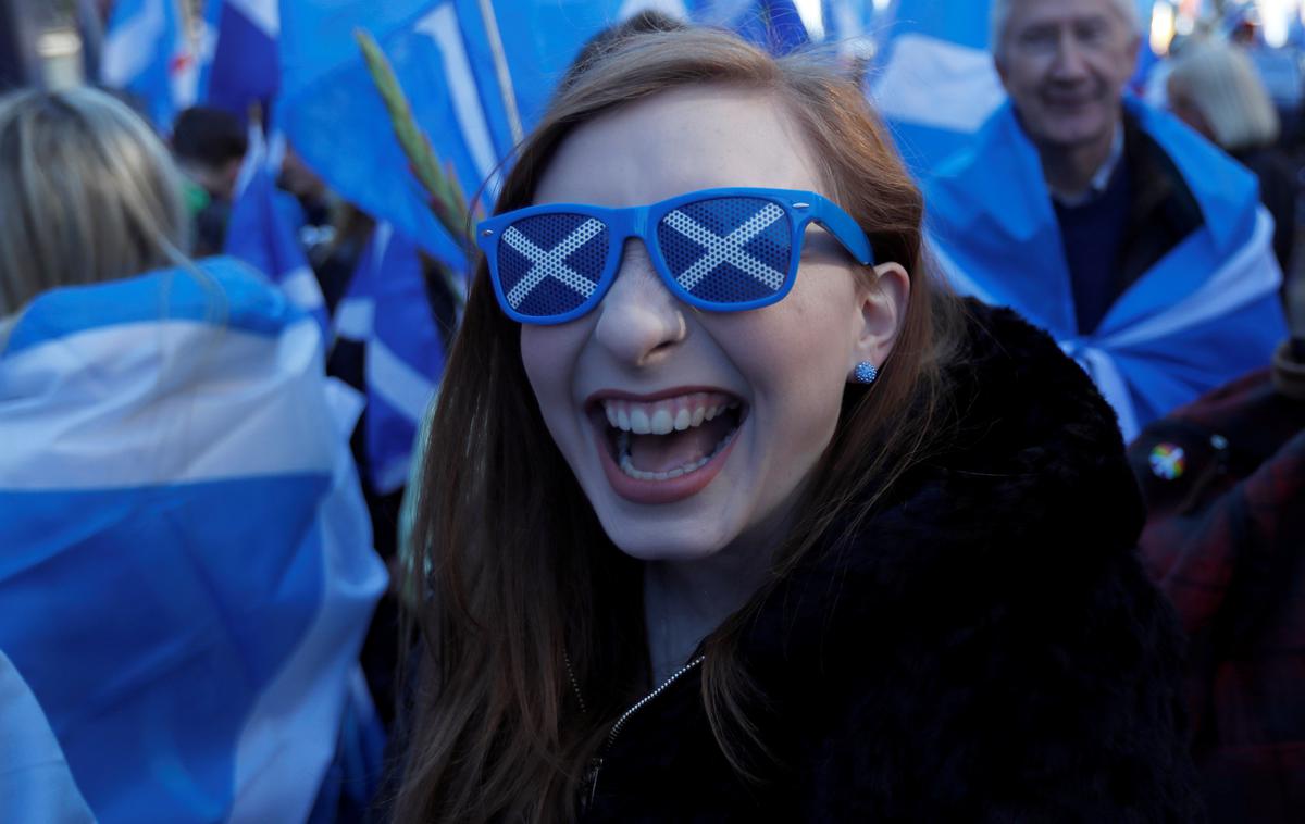 Protesti na Škotskem | V primeru izstopa Velike Britanije iz EU bi na Škotskem ponovni referendum o neodvisnosti od Združenega kraljestva radi pripravili v dveh letih. | Foto Reuters
