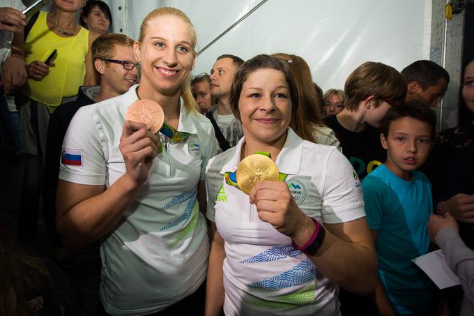 S kolegico Ano Velenšek sta Sloveniji in judo klubu Sankaku iz Brazilije prinesli dve olimpijski medalji.  | Foto: Žiga Zupan/Sportida