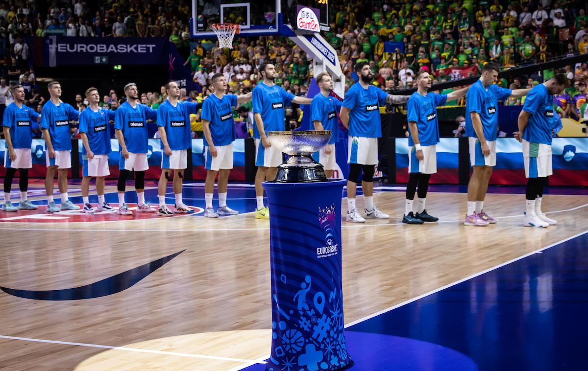Slovenija : Litva slovenska košarkarska reprezentanca Eurobasket 2022 | Slovenska košarkarska reprezentanca je v prvem delu nastopala v skupini B. | Foto Vid Ponikvar/Sportida