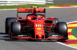 Ferrari najboljši tudi na tretjem treningu, Hamilton zletel s proge