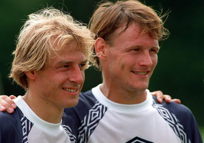 Tottenham je v Velenje prišel brez najboljšega strelca Teddyja Sheringhama, Jürgen Klinsmann pa je zapustil londonski klub le nekaj tednov pred srečanjem v Sloveniji in se preselil k Bayernu. | Foto: Guliverimage/Vladimir Fedorenko