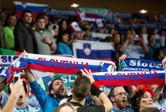 Slovenija je imela veliko podporo že na lanskem evropskem prvenstvu na Poljskem. Hrvaška pa je seveda le "streljaj" stran. | Foto: Vid Ponikvar