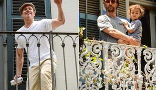 Brad Pitt s pivom pozdravil novega soseda (video)