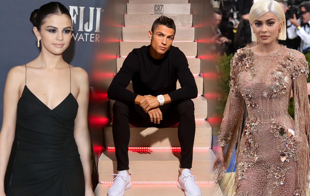 Kylie Jenner, Selena Gomez, Cristiano Ronaldo | Foto Getty Images