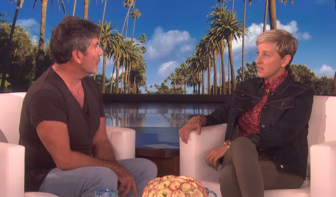Simon Cowell in Ellen DeGeneres | Foto: Zajem zaslona, YouTube