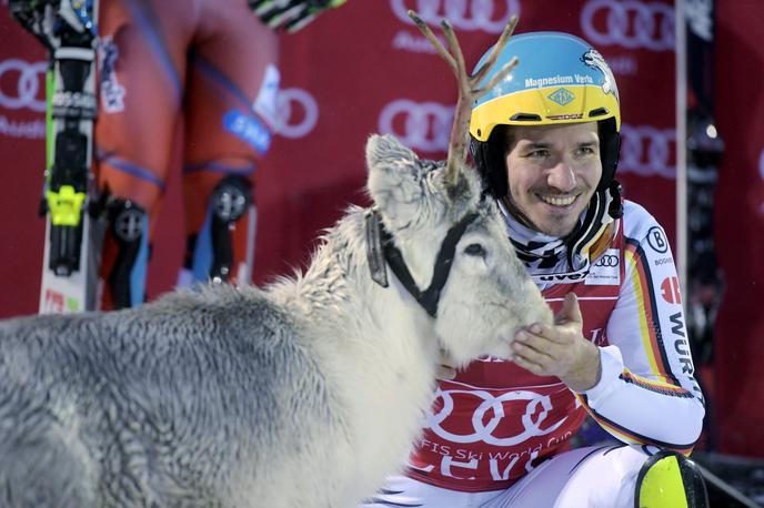 Felix Neureuther | Felix Neureuther je lani sezono začel imenitno, v Leviju je zmagal, nato pa si na treningu v ZDA poškodoval koleno in izpustil preostanek sezone, vključno z olimpijskimi igrami. | Foto Reuters
