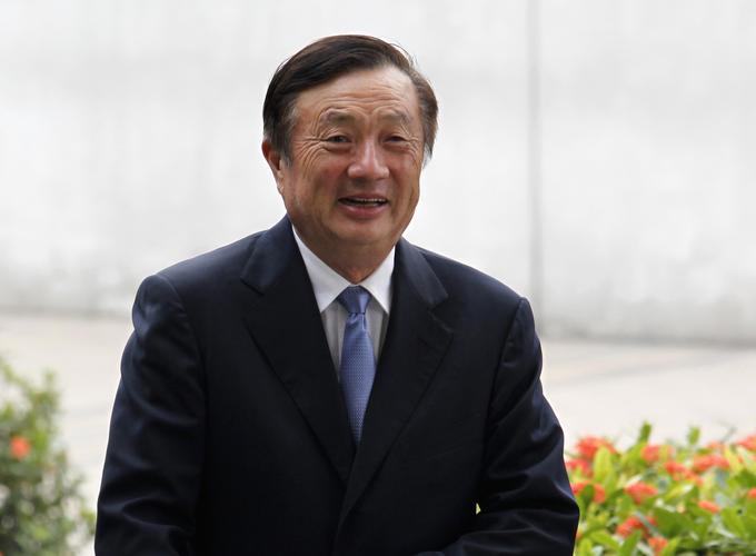 Ustanovitelj in glavni izvršni direktor Huaweia Ren Zhengfei ne skriva optimizma kljub ameriškim trgovinskim omejitvam. | Foto: Reuters