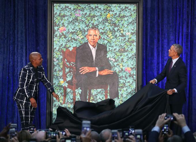 Tako je Kehinde na platno ujel Baracka. | Foto: Getty Images