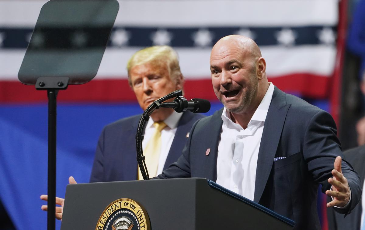 Donald Trump & Dana White | Predsednik UFC Dana White je pogost gost na Trumpovih zborovanjih. | Foto Reuters