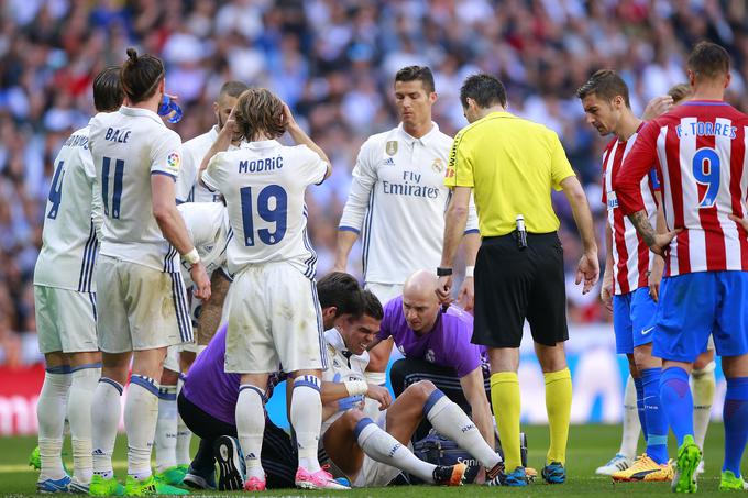 Pepe, strelec sobotnega zadetka za madridski Real, je zaradi poškodbe zapustil igro v 65. minuti. | Foto: Guliverimage/Getty Images