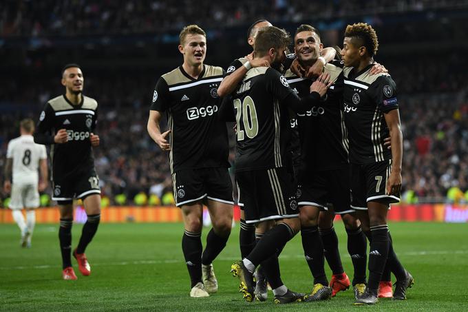 Ajax je lani šokiral tudi branilca naslova evropskega prvaka Real Madrid. | Foto: Getty Images
