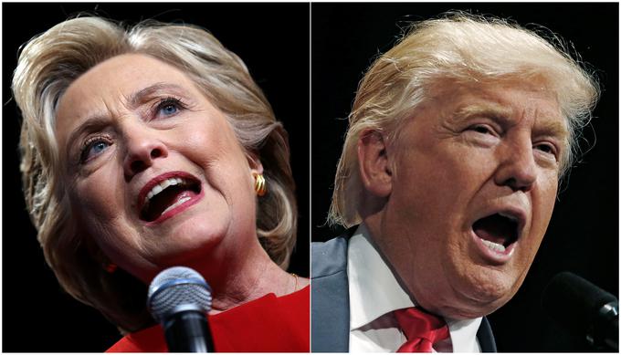 "Verjetno sta bila Trump in Clintonova najmanj priljubljena predsedniška kandidata v sodobnejši ameriški zgodovini." | Foto: Reuters