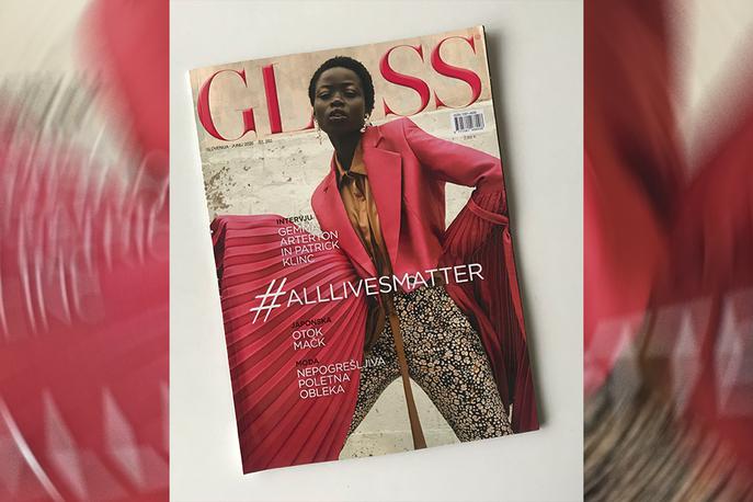 Gloss | Zapis #AllLivesMatter na naslovnici s temnopolto manekenko je znak ignorance in rasnega zanikanja. | Foto Irena Sirena
