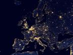 Evropa, Evropa ponoči, Evropa iz vesolja