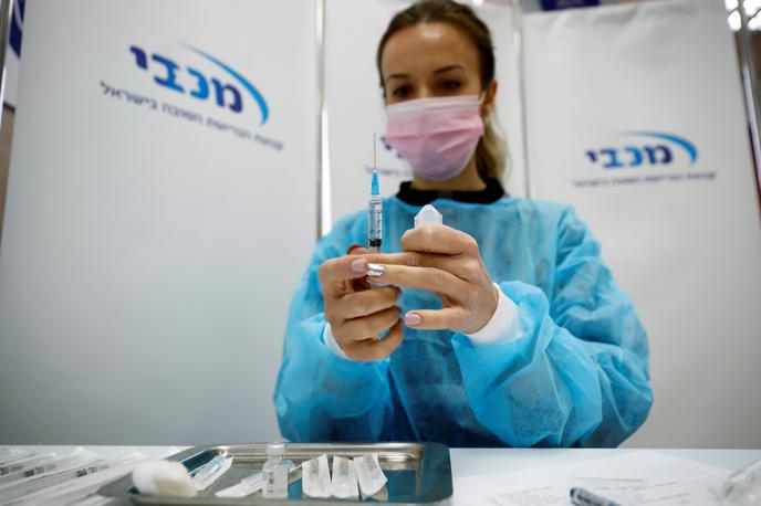 Izrael, cepljenje | Prvi odmerek cepiva je v devetmilijonskem Izraelu prejelo okoli 5,5 milijona ljudi, od tega jih je 5,1 milijona prejelo tudi drugi odmerek.  | Foto Reuters