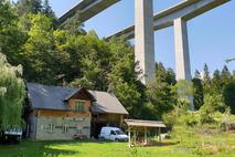 Viadukt Peračica Eržen Gorenjska avtocesta