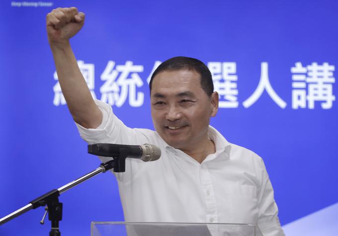 Hou Juih je kandidat Kuomintanga in velja za politika, ki zagovarja zakon in red. | Foto: Guliverimage