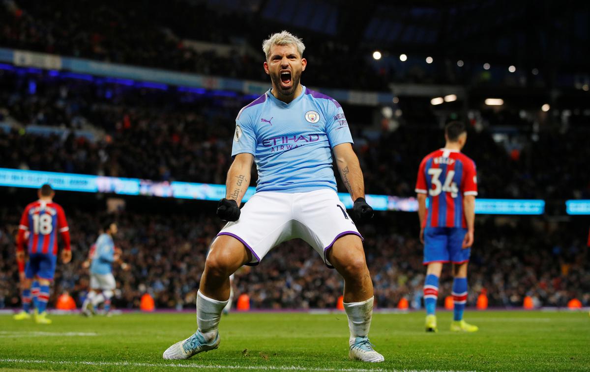 Sergio Aguero | Sergio Agüero bo pot pri Manchester Cityju, kot kaže, končal z novim naslovom angleškega prvaka. | Foto Reuters