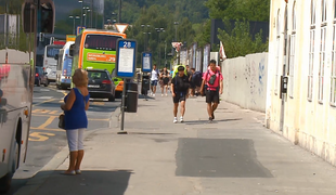 Mini preboj na ljubljanski avtobusni postaji