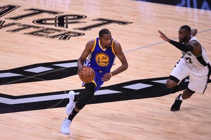 V finalu zahodne konference proti San Antonio Spurs je bil zelo razpoložen, saj je v povprečju dosegal 28 točk. | Foto: Getty Images