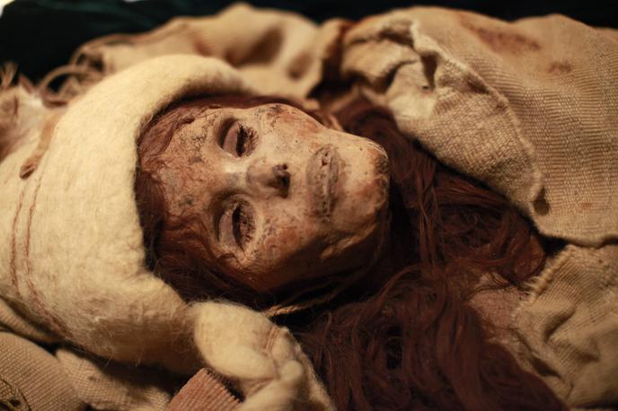 Tarimska mumija | Lepotica iz Šjaoha je vzdevek najbolj slavne mumije iz Tarimske kotline. Rdečelasa mumija je stara približno 3.800 let.  | Foto Guliverimage