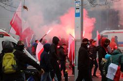 Po izgredih nacionalistov v Varšavi pridržali več kot 300 ljudi
