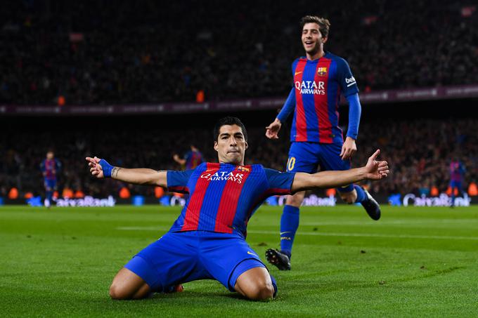 Luis Suarez se je veselil 100. zadetku v dresu katalonskega velikana. | Foto: Guliverimage/Getty Images