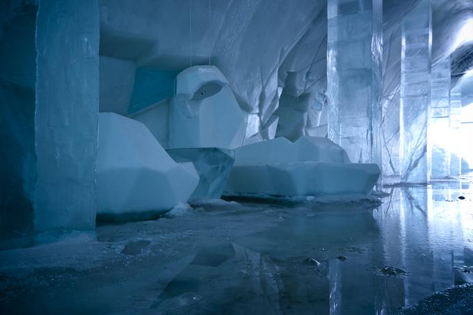 Ledeni hotel, ko se začne taliti | Foto: Asaf Kliger/ICEHOTEL