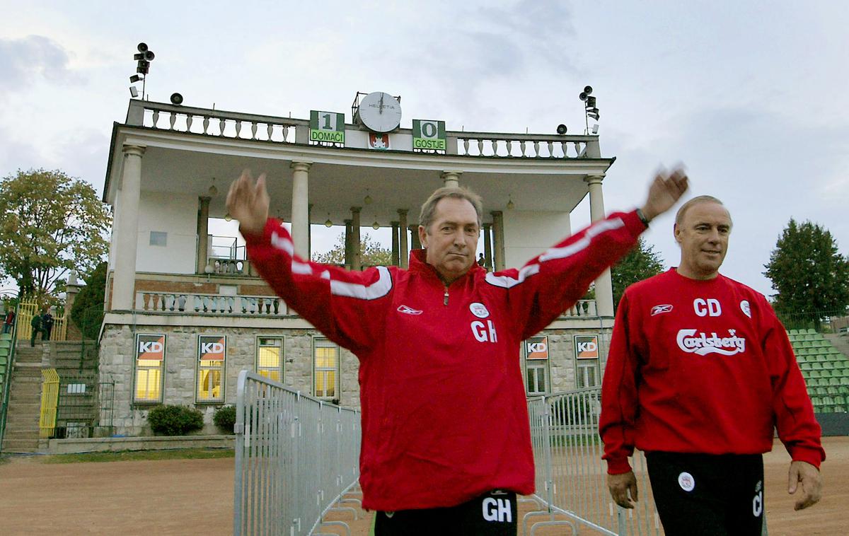 Gerard Houllier Liverpool Bežigrad | Gerard Houllier je vodil Liverpool na gostovanju v Ljubljani, ko se je dvoboj med zmaji in rdečimi leta 2003 za Bežigradom končal brez zmagovalca (1:1). | Foto Reuters