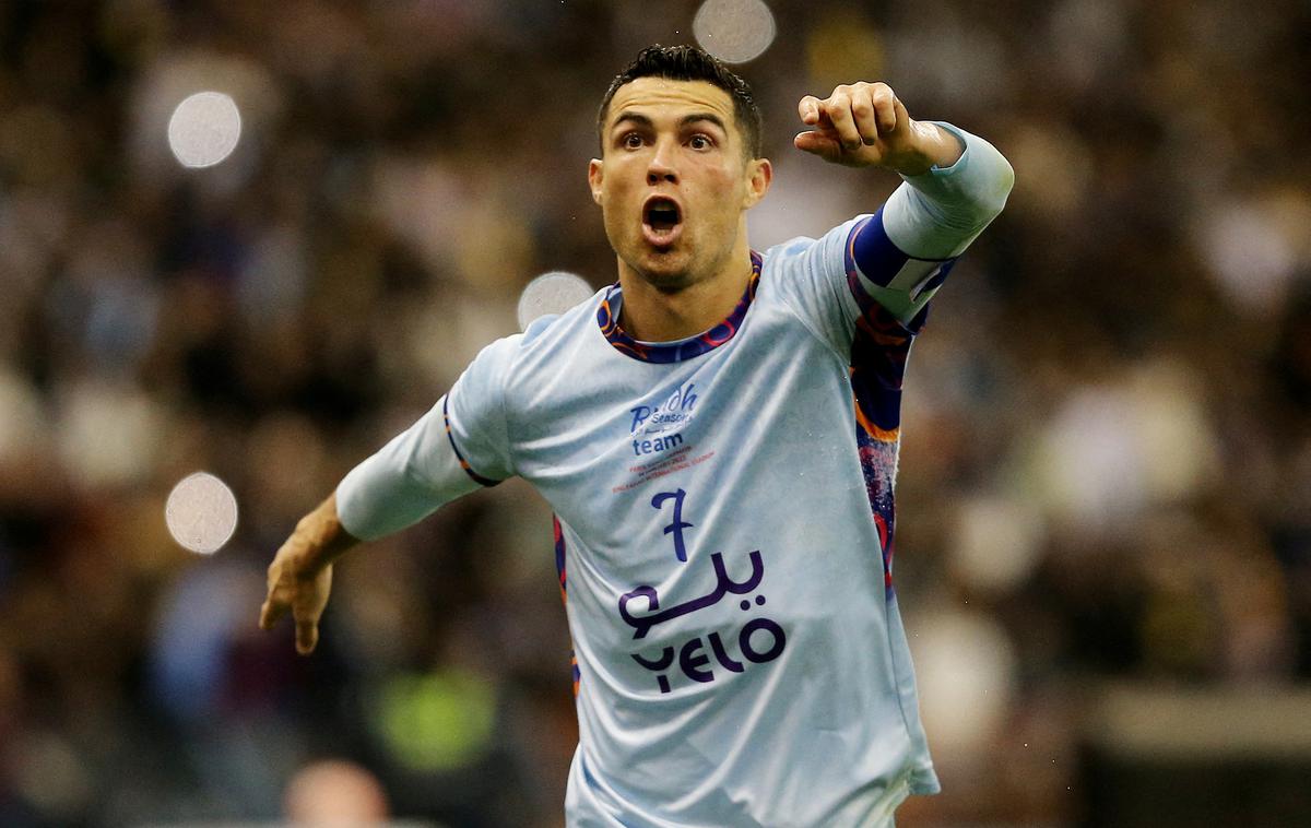 Cristiano Ronaldo | Cristiano Ronaldo je na prvi tekmi, odkar se dokazuje v Savdijski Arabiji, dosegel dva gola. | Foto Reuters