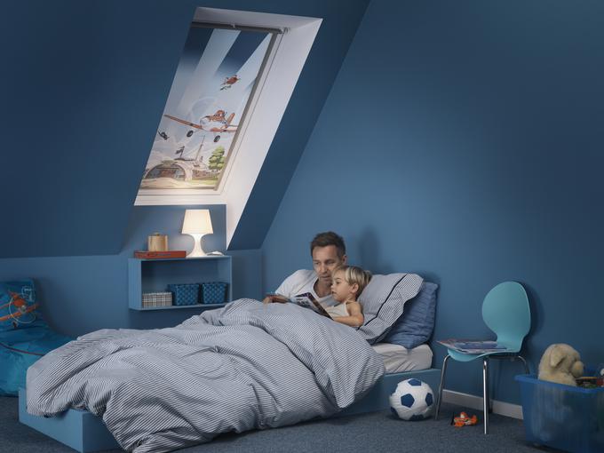 Za spalnice in otroške sobe je najprimernejše siesta senčilo, ki v prostoru ustvari popolno temo. | Foto: 