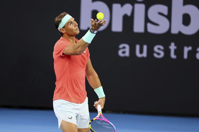 Na turnirju serije ATP v avstralskem Brisbanu se je po skoraj letu dni vrnil španski zvezdnik Rafael Nadal. | Foto: Guliverimage