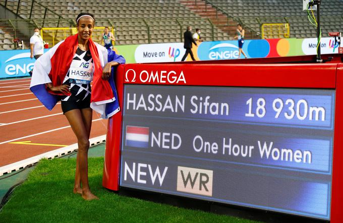 Sifan Hassan je nova rekorderka v teku na eno uro. | Foto: Reuters