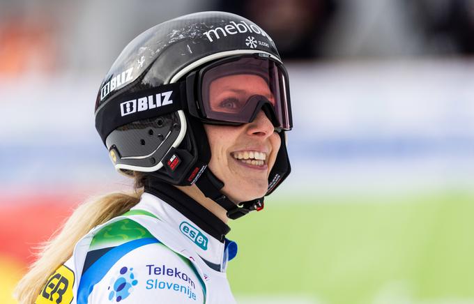 V tej sezoni je bila najvišje na slalomu v Zagrebu v začetku januarja, na katerem je osvojila peto mesto. | Foto: Vid Ponikvar/Sportida