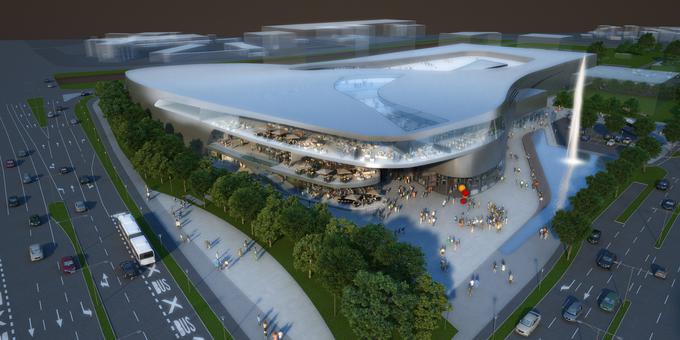 Nakupovalni center bo po navedbah investitorjev moderno urbano središče, namenjeno družinam, z zelenimi in športnimi površinami na strehi. Projektirali so ga v avstrijskemu arhitekturnemu biroju ATP Arhitekti in inženirji. | Foto: 