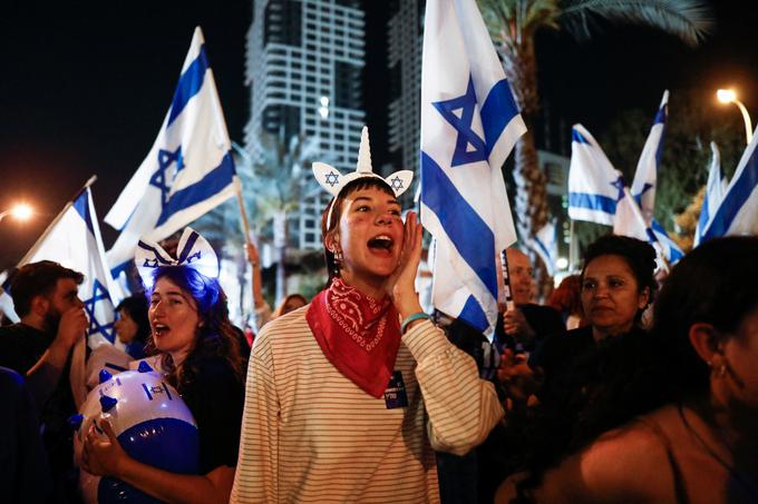 Protest v središču Tel Aviva | Foto: Reuters