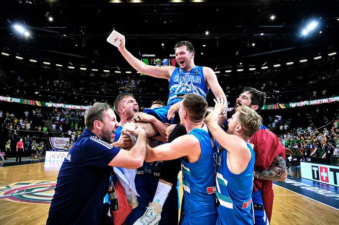 Slovenija : Litva, kvalifikacije za olimpijske igre | Luka Dončić je v Kaunasu pokazal izjemne predstave in dokazal, zakaj je eden najboljših košarkarjev na svetu. | Foto Hendrik Osula/FIBA
