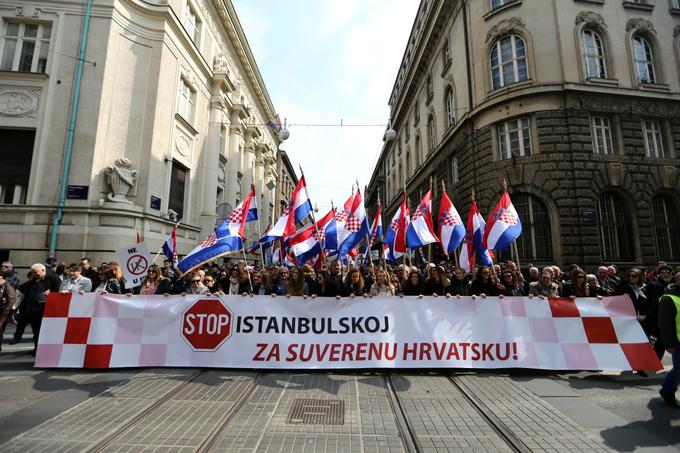 Zagreb, protest | Foto: Reuters