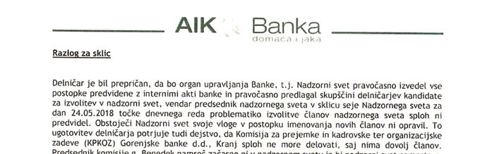 Miodrag Kostić očitno že danes dobro ve, o čem bodo jutri odločali na Gorenjski banki. | Foto: Siol.net/ A. P. K.