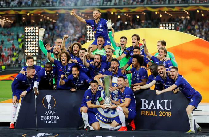 Chelsea se je v prejšnji sezoni veselil naslova v ligi Europa, začetek nove sezone pa se ni odvil po njihovih željah. | Foto: Reuters
