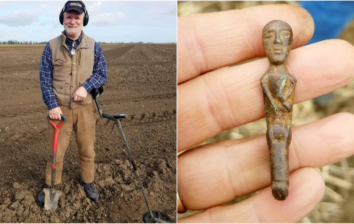 Paul Shepheard | Paul Shepheard na polju, kjer je odkril najdbo iz keltskih časov. | Foto Profimedia