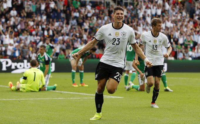 Mario Gomez je v nemškem dresu dosegel še svoj 28. zadetek. | Foto: 